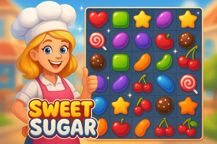 Sweet Sugar Match 3 – Unity Game Template